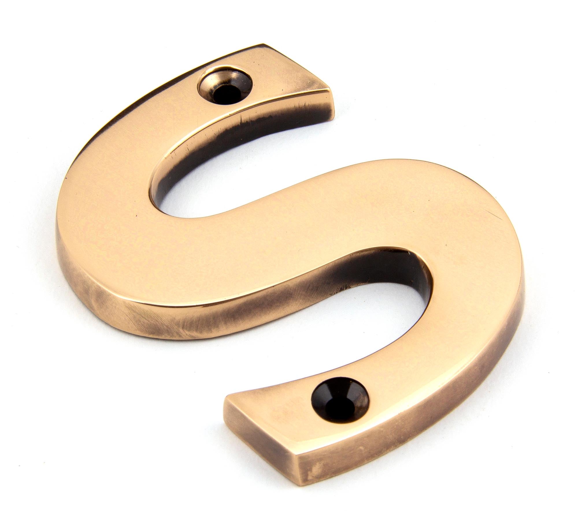 Polished Bronze Letter S