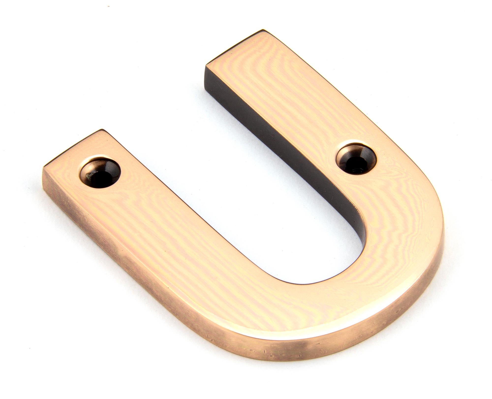 Polished Bronze Letter U