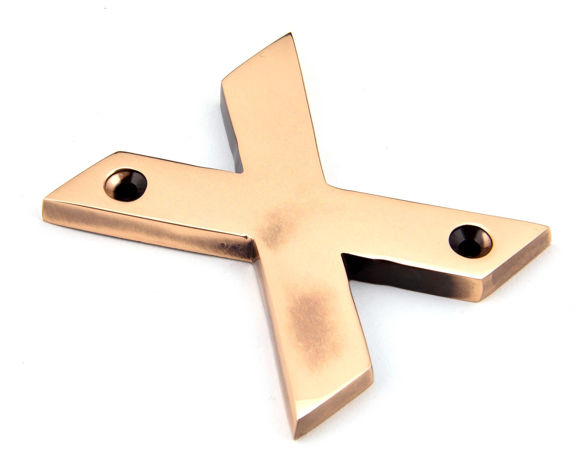 Polished Bronze Letter X