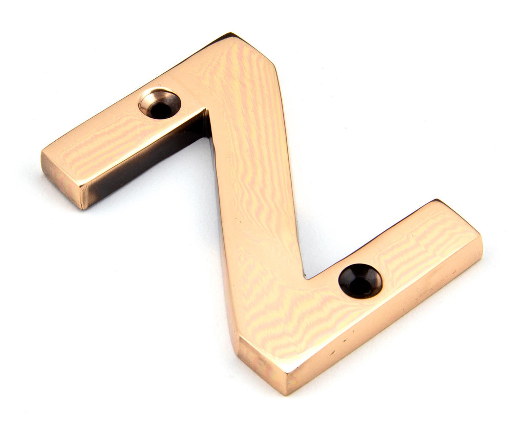 Polished Bronze Letter Z