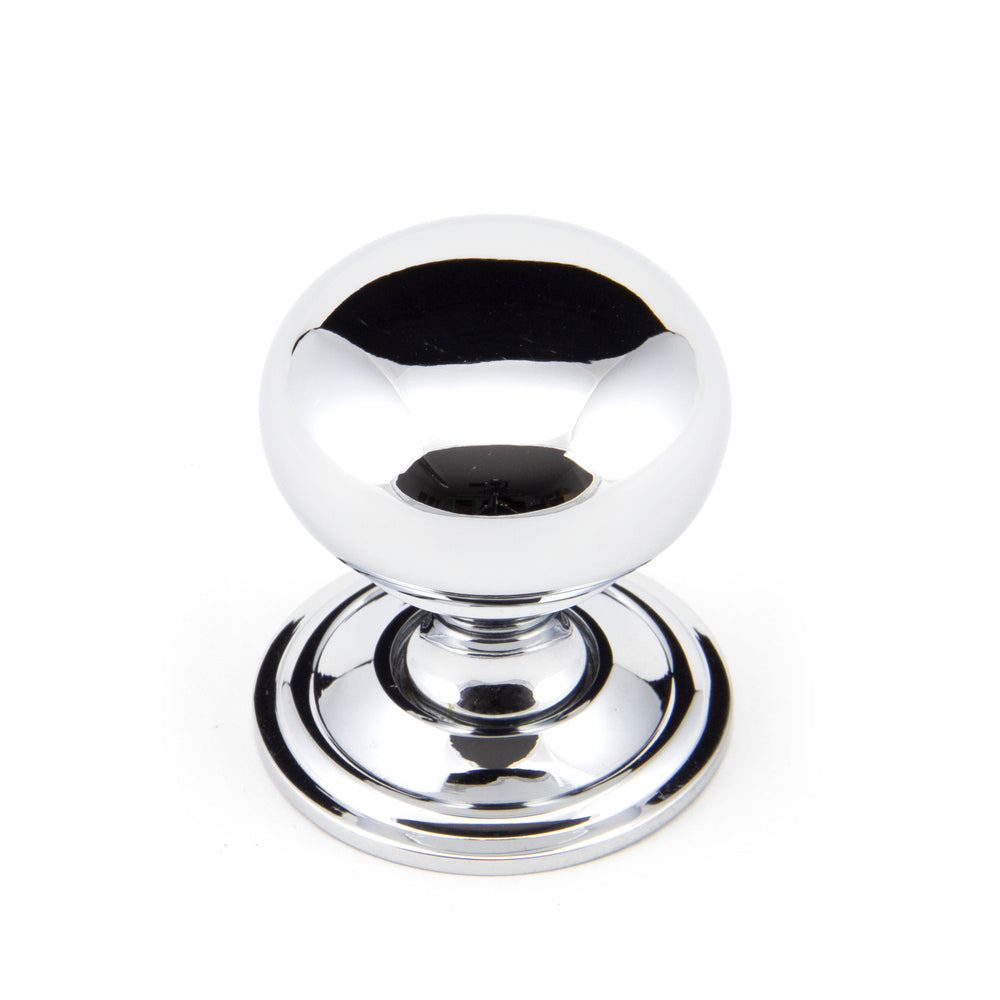 Polished Chrome Mushroom Cabinet Knob 32mm