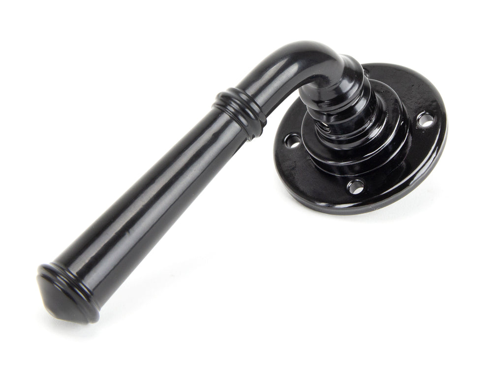 Black Regency Lever on Rose Set