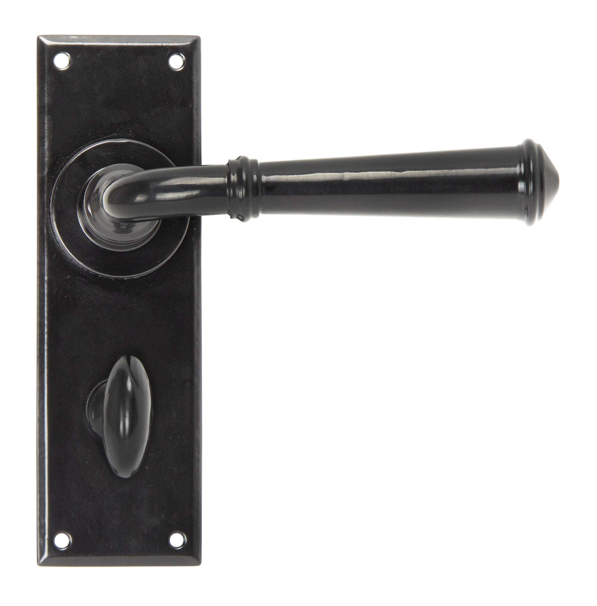 Black Regency Lever Bathroom Set