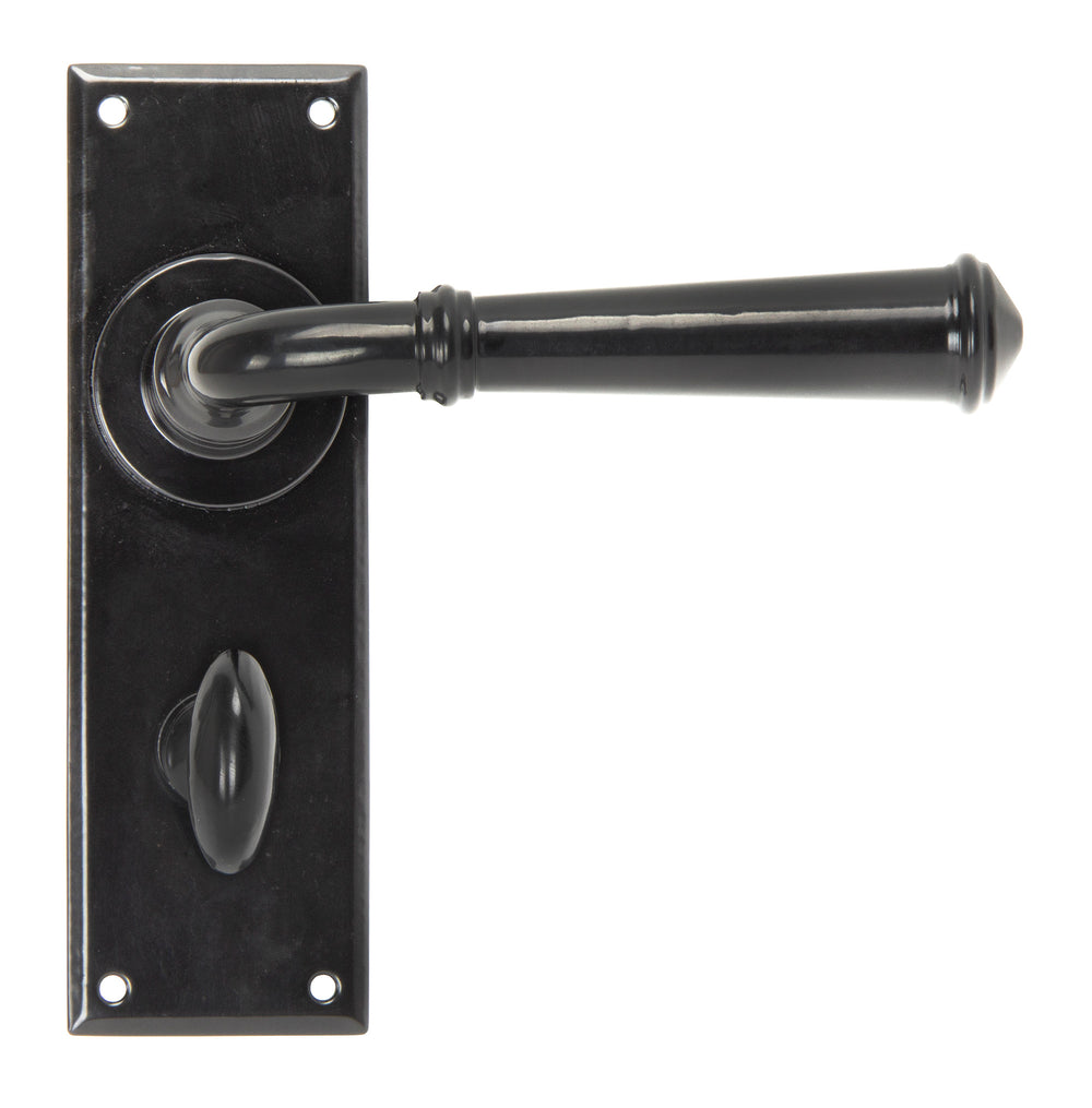 Black Regency Lever Bathroom Set
