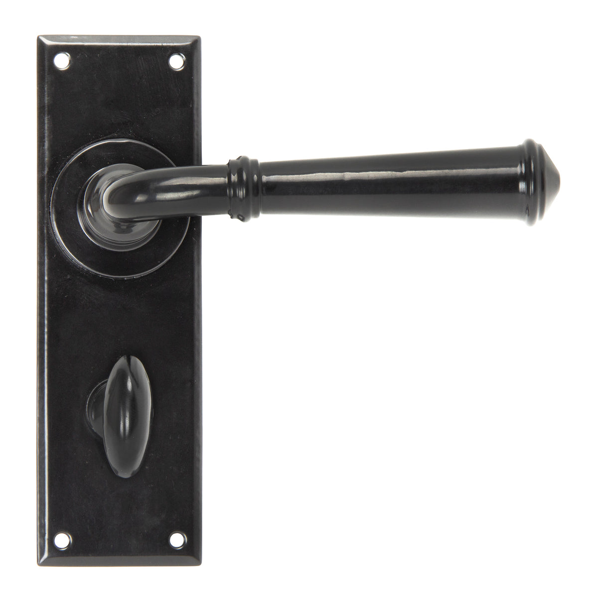 Black Regency Lever Bathroom Set
