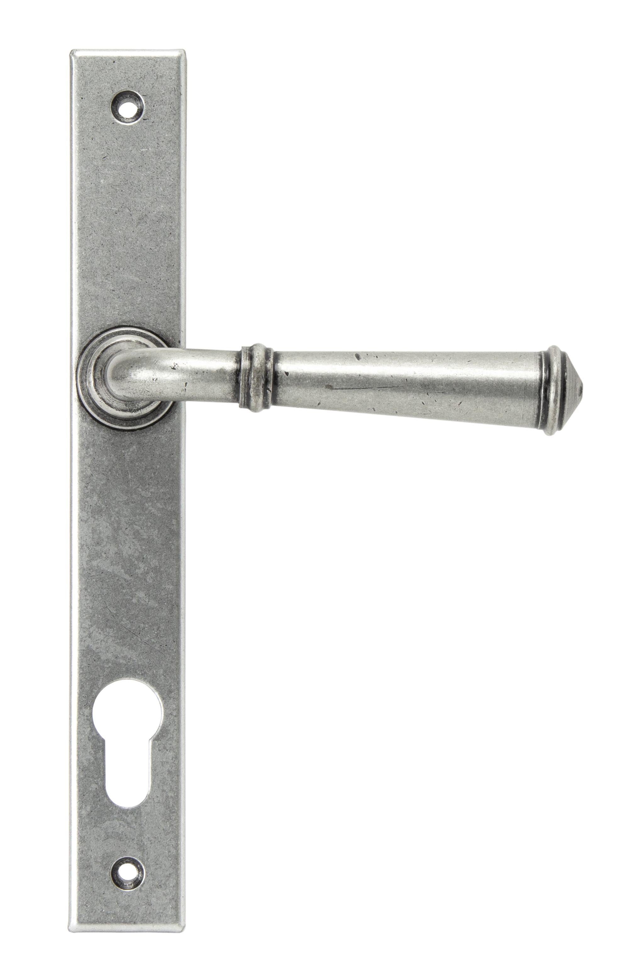 Pewter Regency Slimline Lever Espag. Lock Set