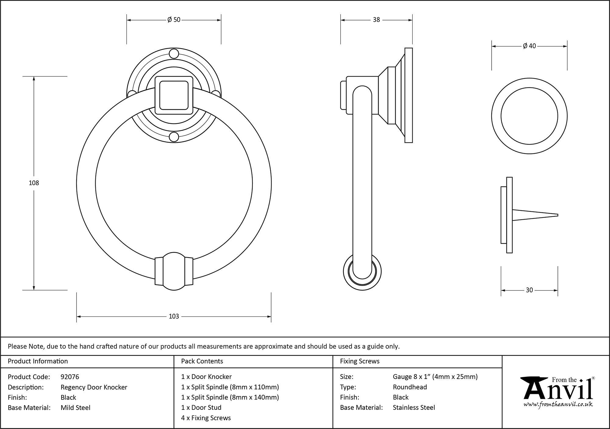 Regency Door Knocker