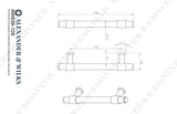 Kingston Knurled Pull Handle