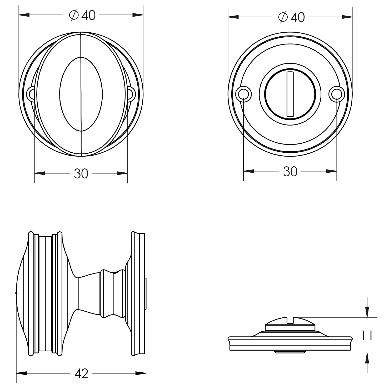 Burlington 40mm Turn & Release