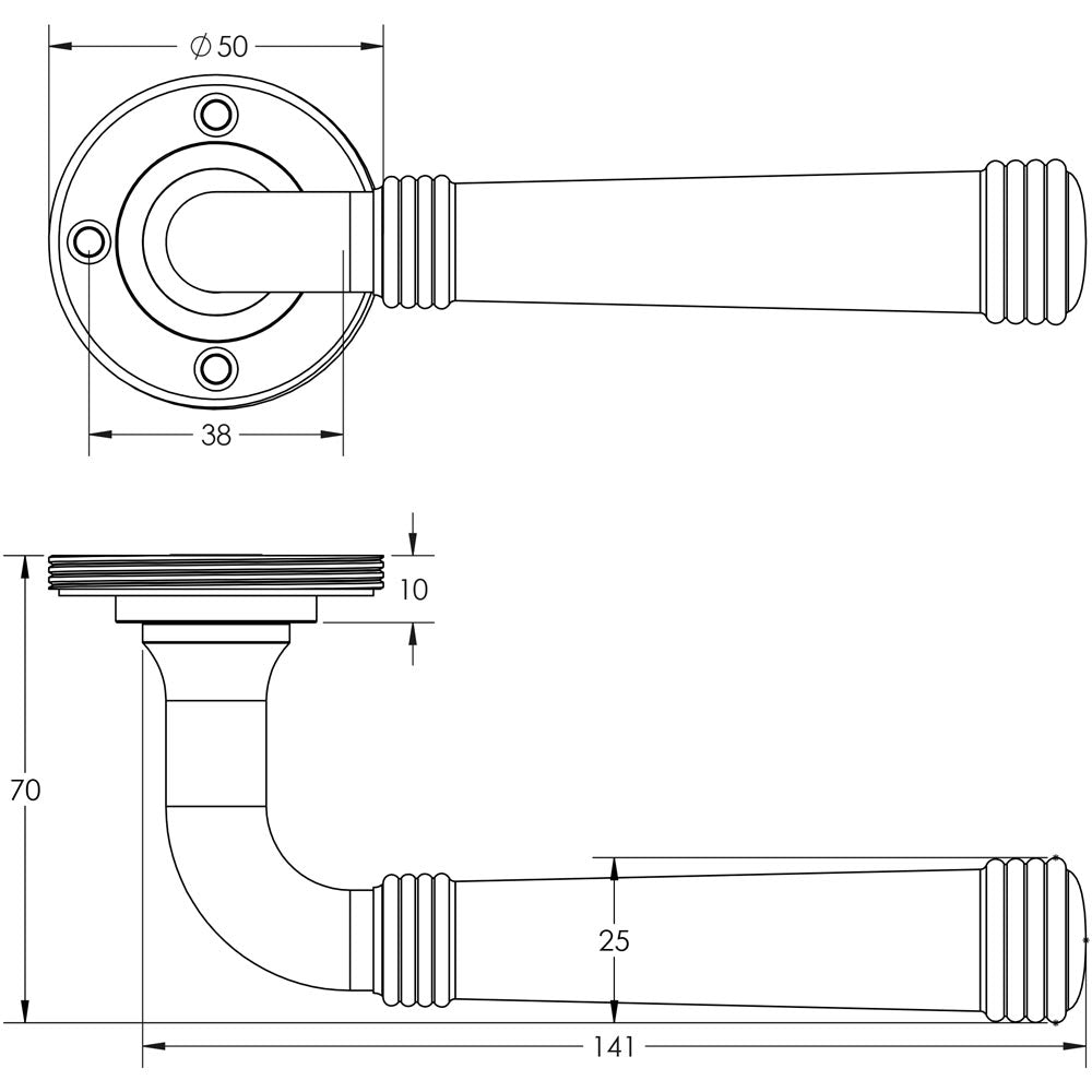 Burlington Highgate Lever on Rose Door Handles