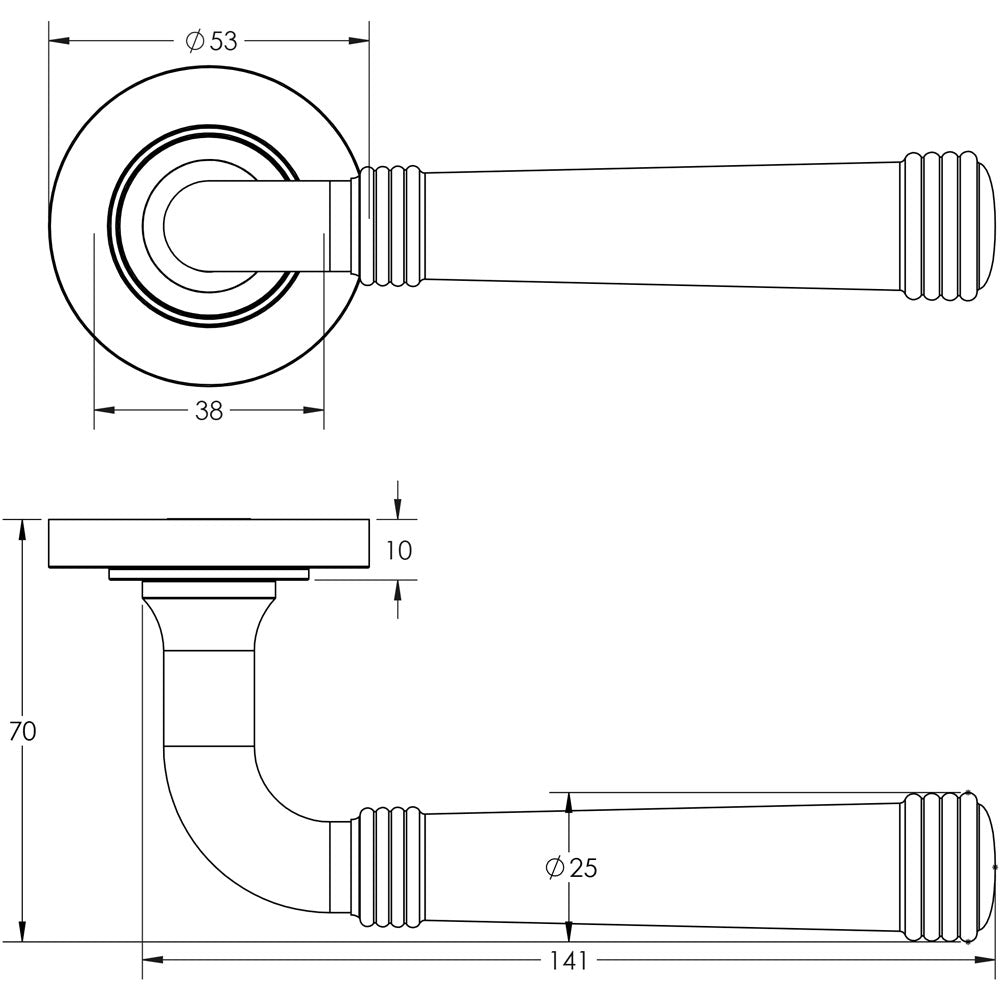 Burlington Highgate Lever on Rose Door Handles