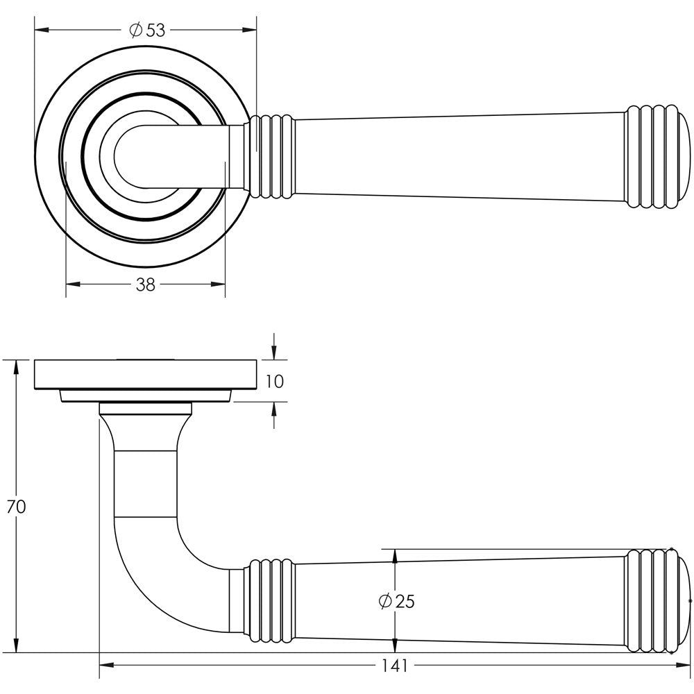 Burlington Highgate Lever on Rose Door Handles