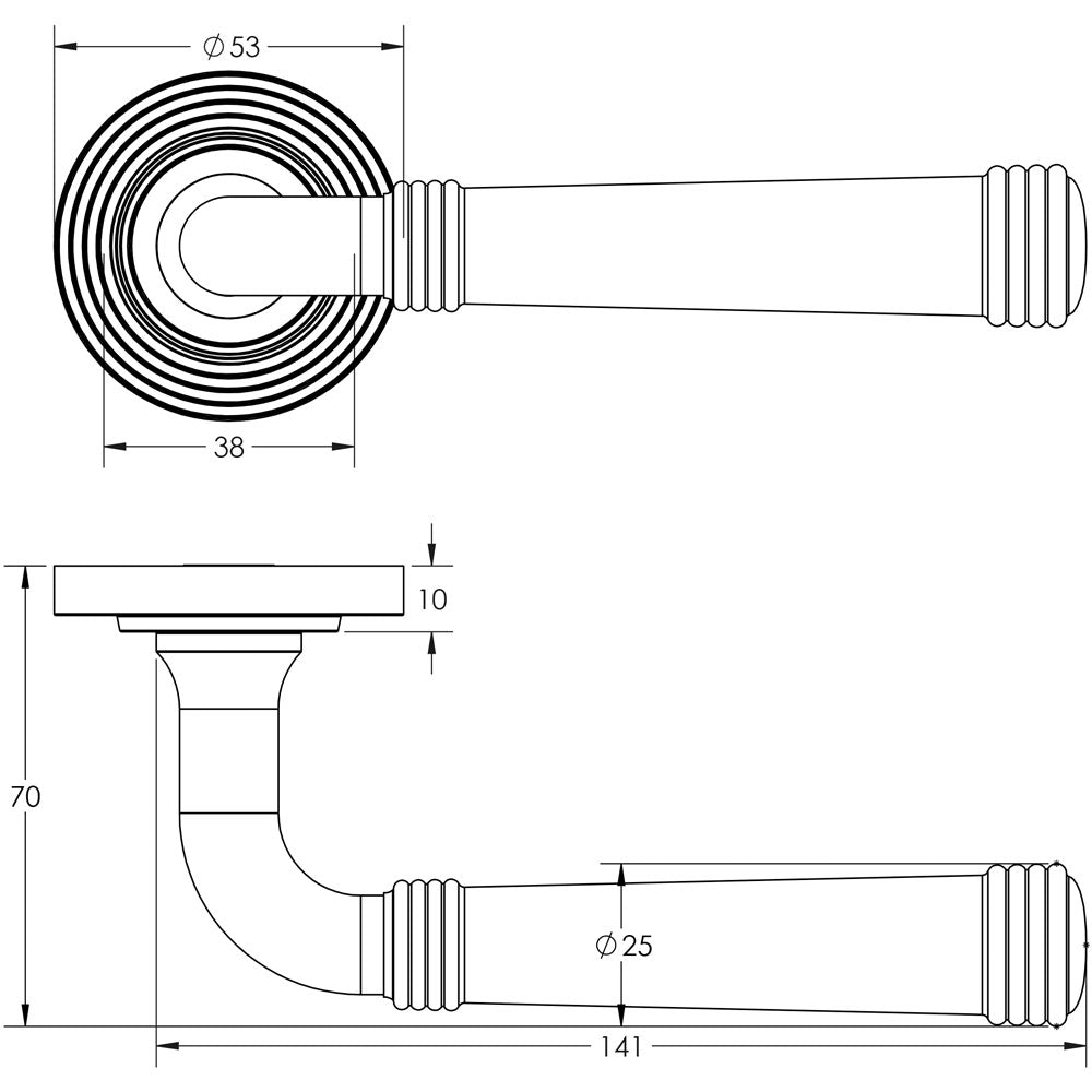 Burlington Highgate Lever on Rose Door Handles