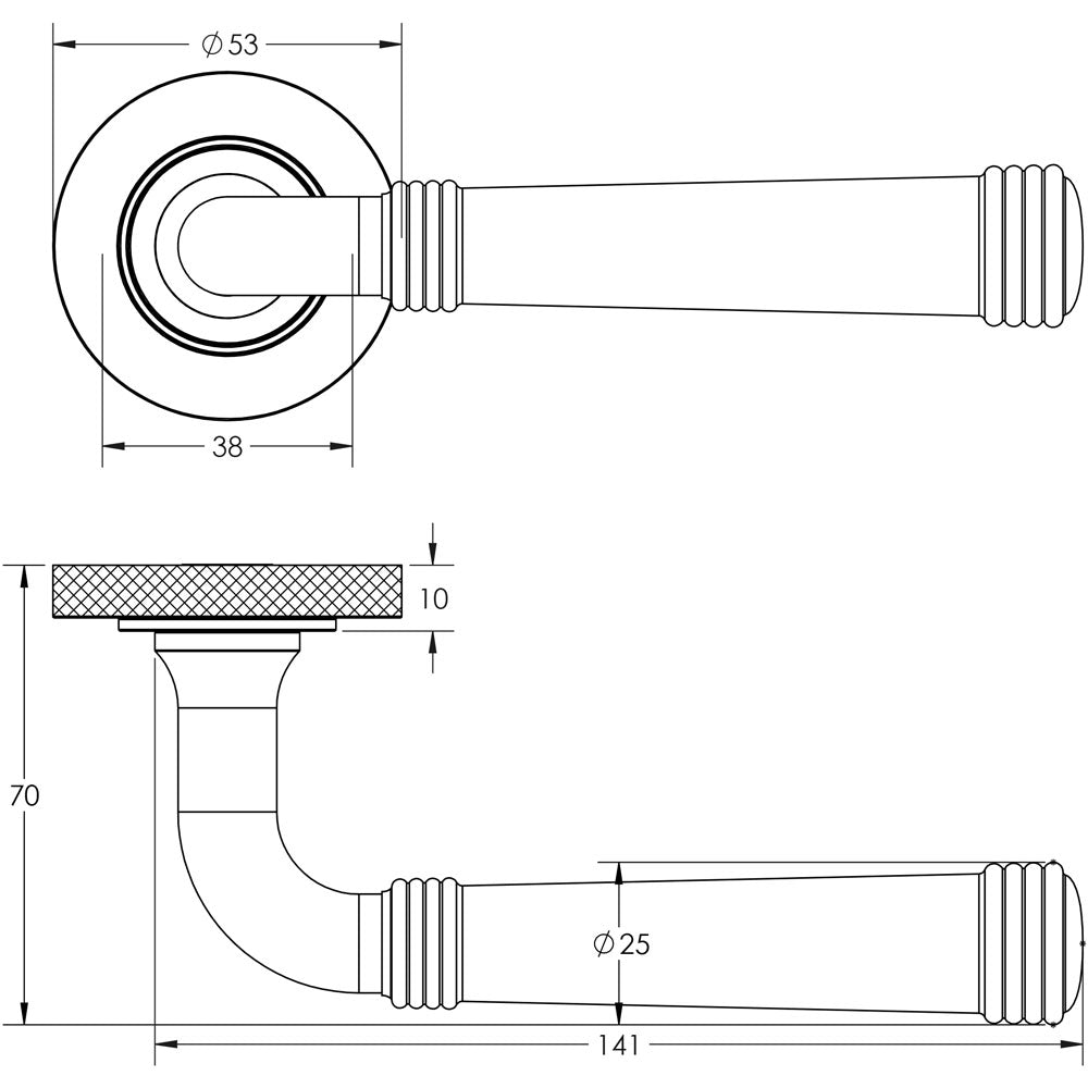 Burlington Highgate Lever on Rose Door Handles