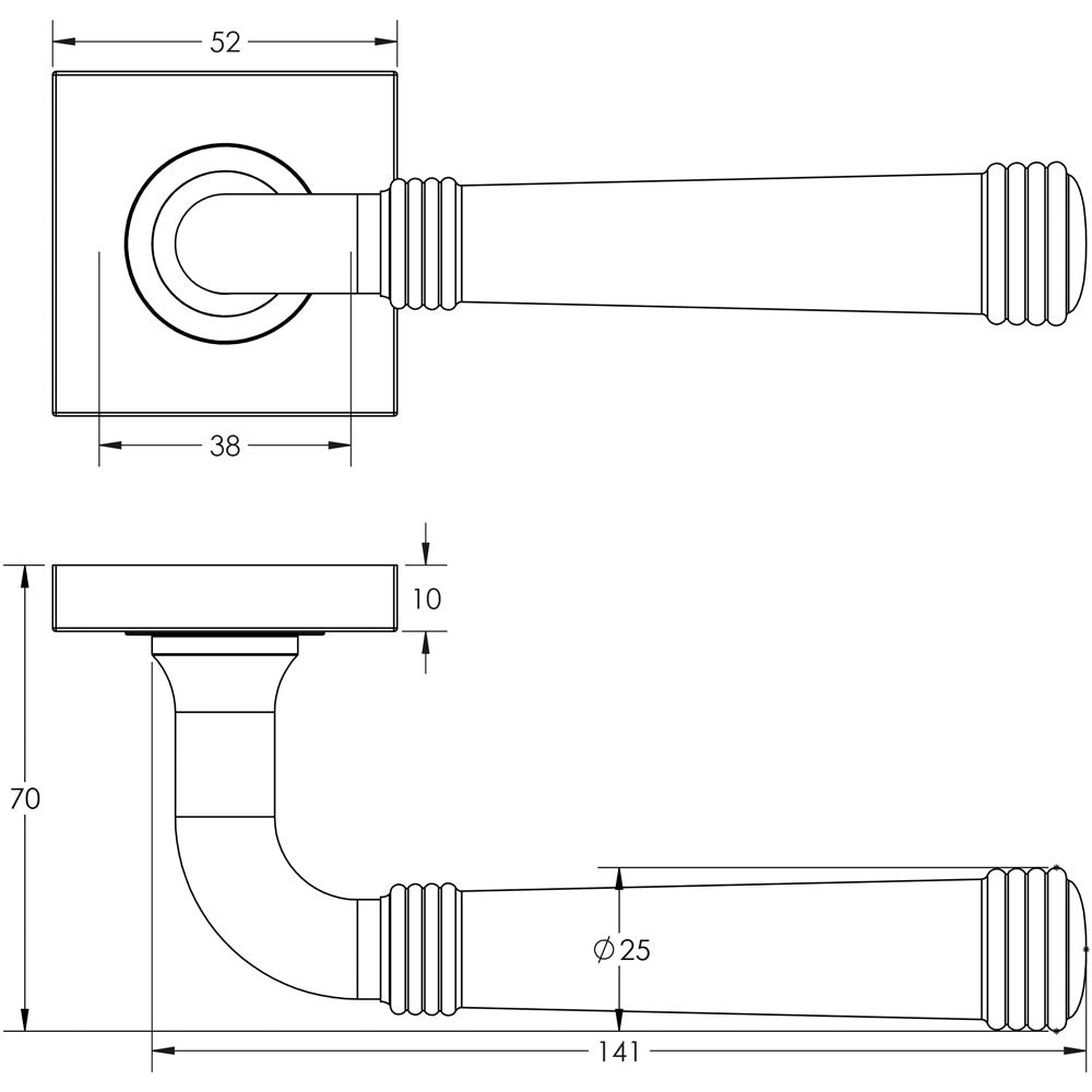 Burlington Highgate Lever on Rose Door Handles