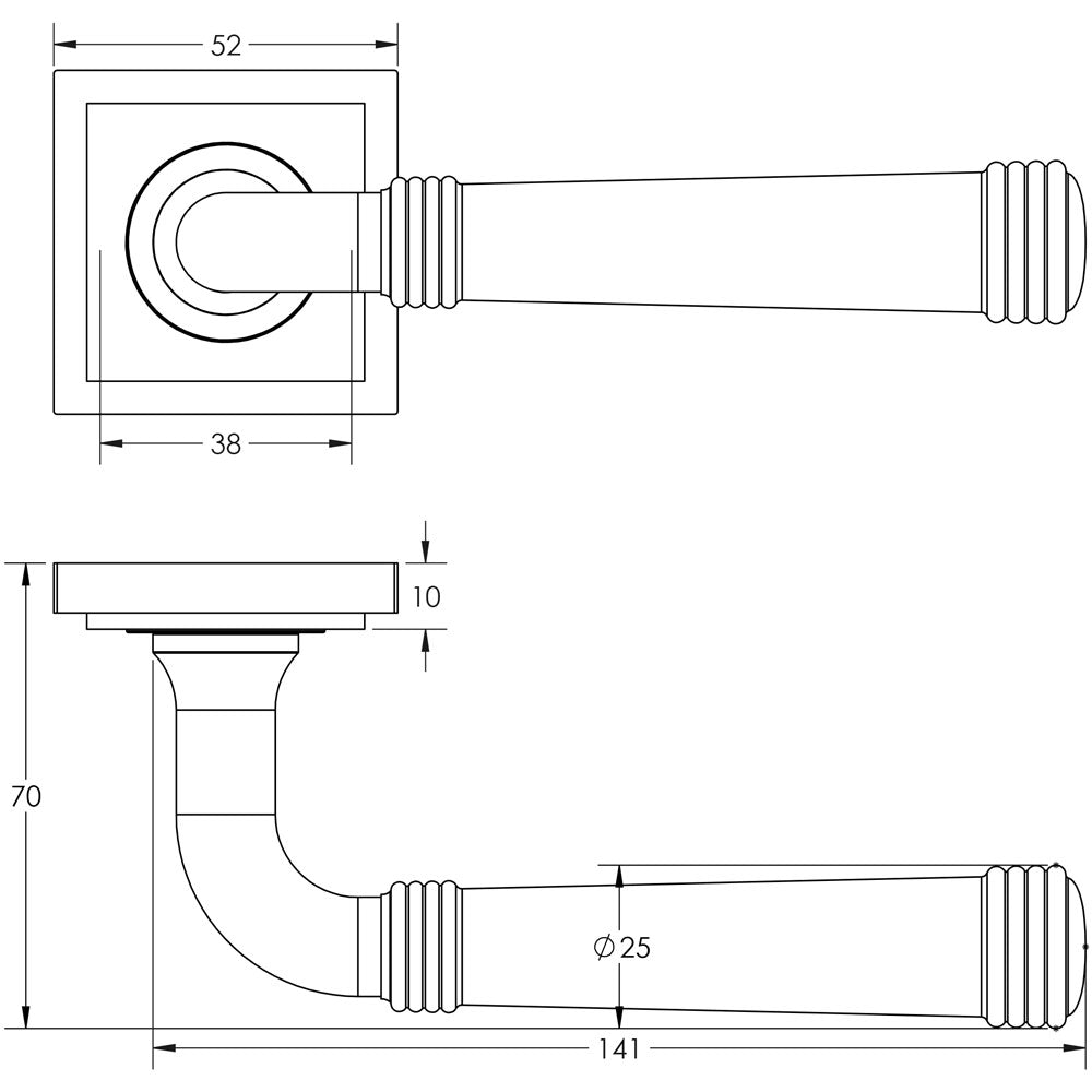Burlington Highgate Lever on Rose Door Handles