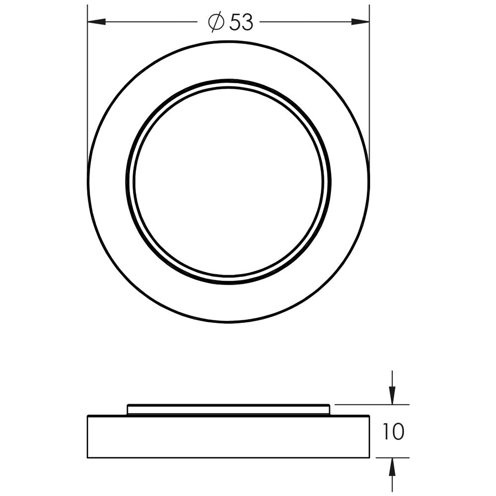 Burlington Plain Outer Roses for Escutcheons