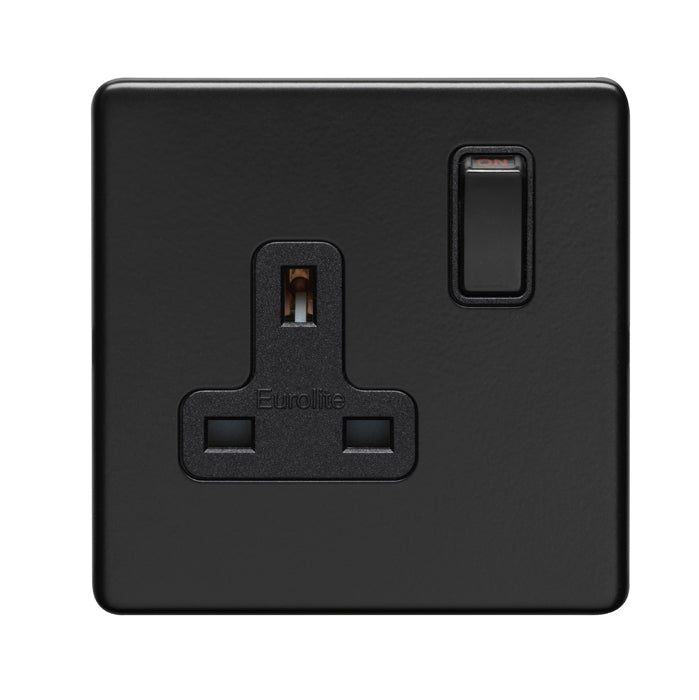 Concealed 3mm 1 Gang Socket