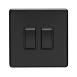 Concealed 3mm 2 Gang Switch