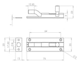 Jedo Aluminium Necked Barrel Bolts