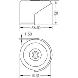 Aluminium Floor Mounted Doorstops