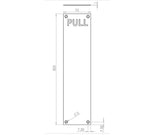 Jedo Engraved Fingerplates "Pull"