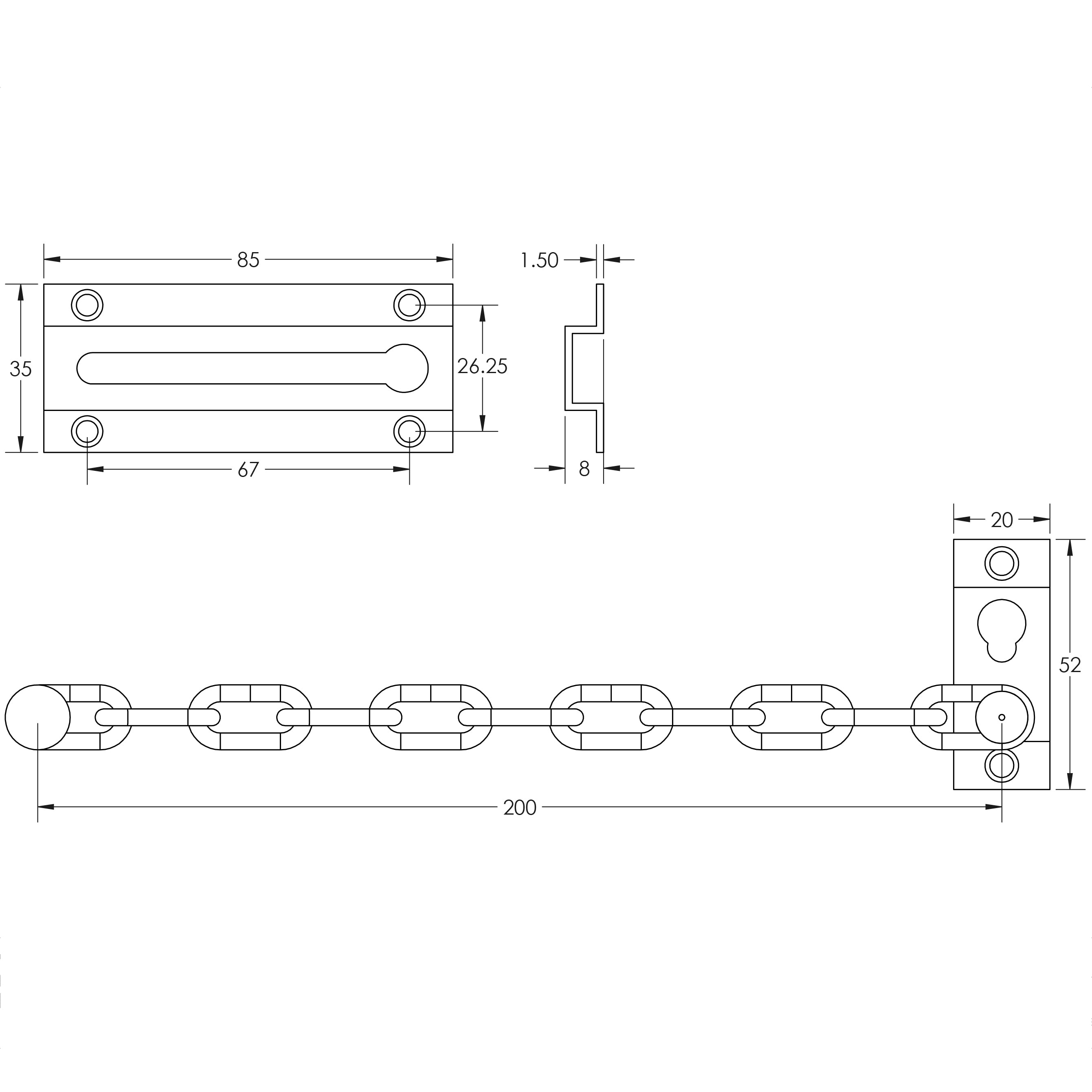 Jedo Security Door Chains