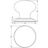 Jedo Porcelain Mortice Door Knobs