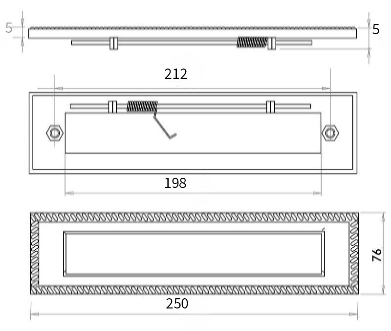 Jedo Georgian Letterplates
