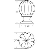Jedo Pumpkin Ball Cupboard Knob