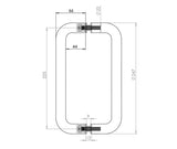 Stainless Steel 22mm D Shape Pull Handles B2B Fixing