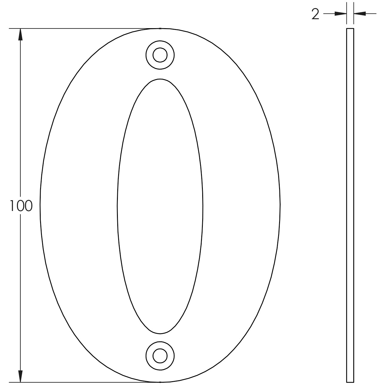 Numerals Satin Stainless Steel Finish