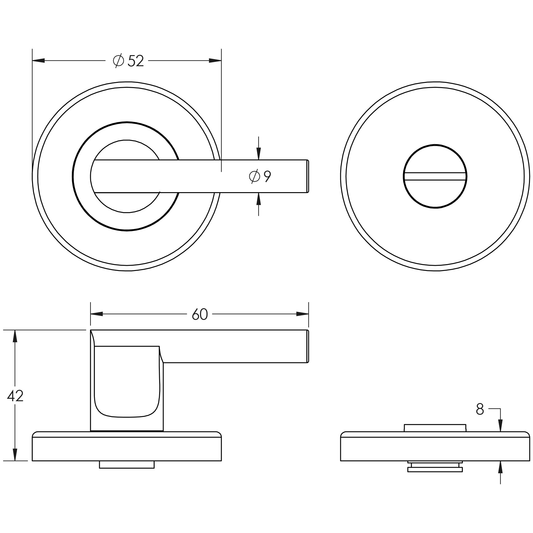 Stainless Steel Easy Turns & Releases with Indicator Grade 201