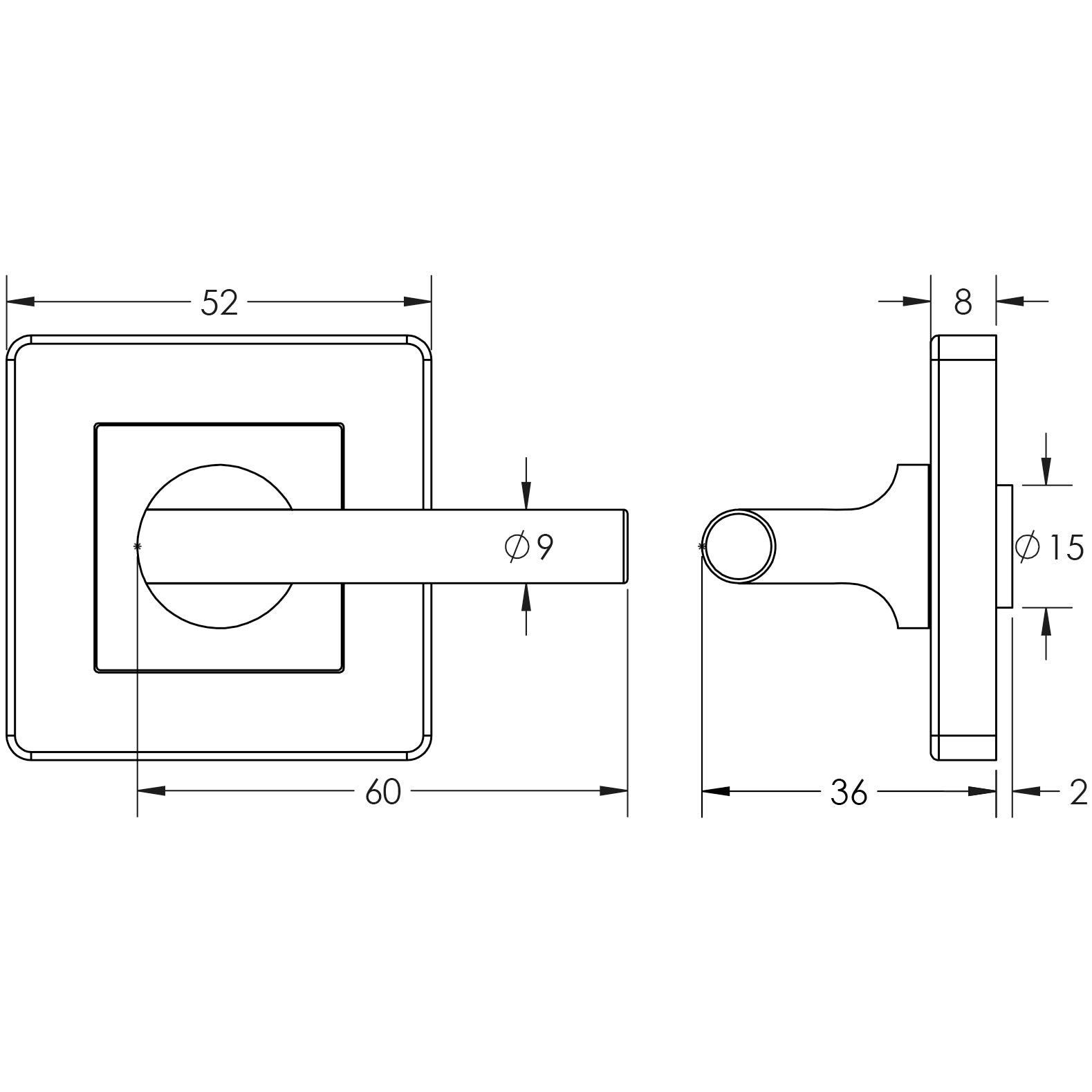 Easy Turns Square Turns & Releases Without Indicator