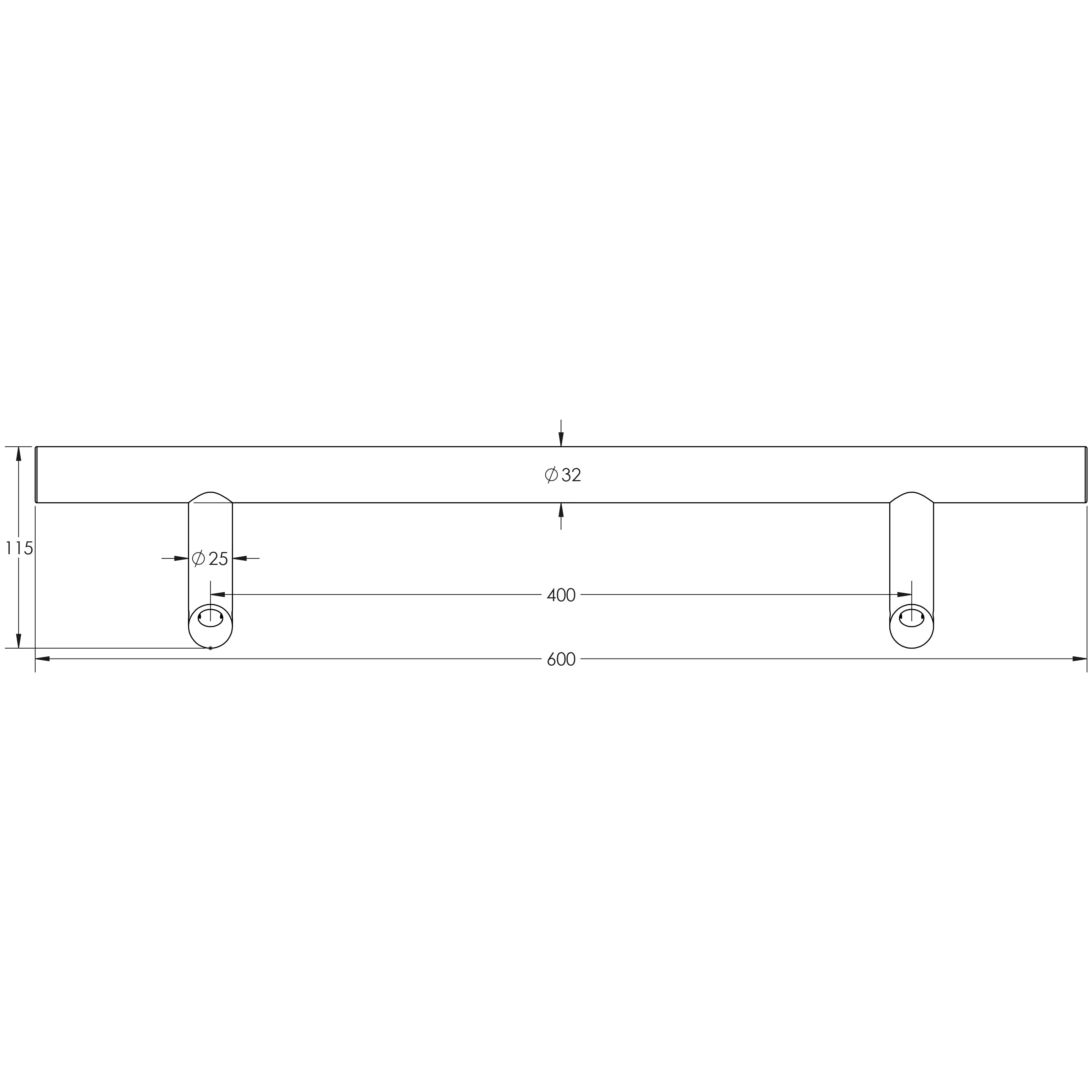 Stainless Steel Cranked Pull Handles