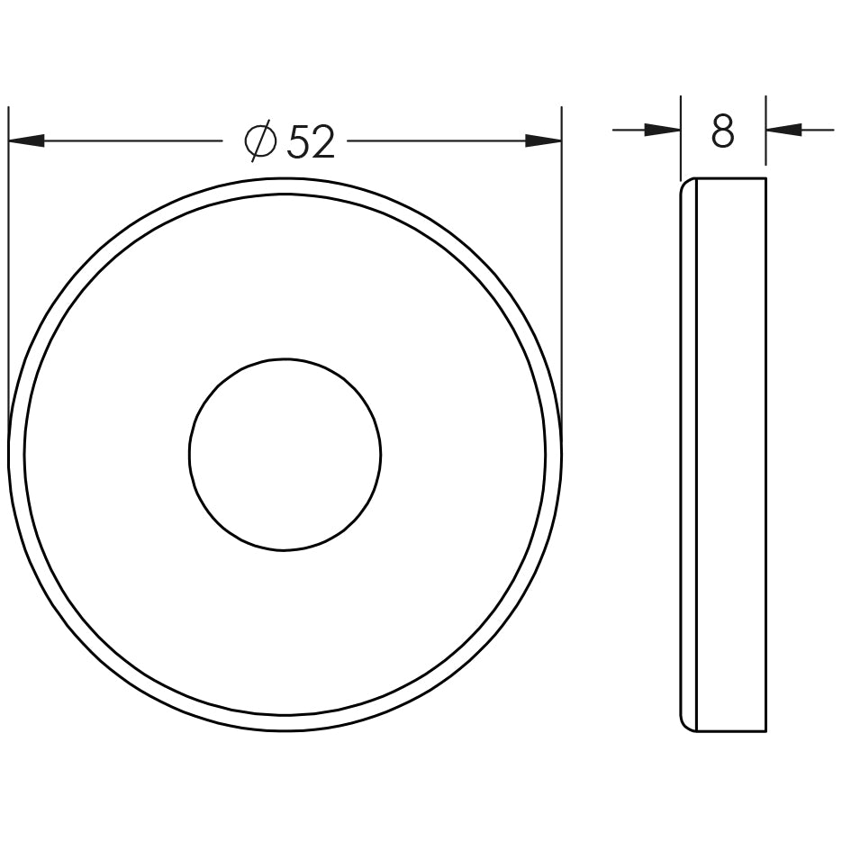 Stainless Steel Cover Only to Suit Release no Indicator