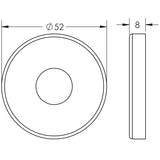 Stainless Steel Cover Only to Suit Release no Indicator