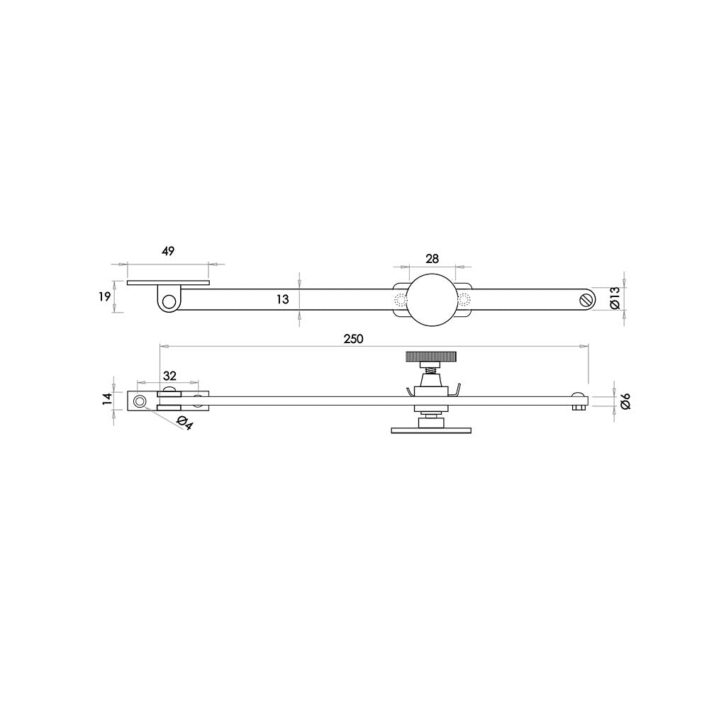 Jedo Sliding Screw Down Casement Stays