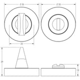 Jedo Designer Turns & Releases 35mm Round Rose no Indicator