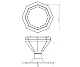 Jedo Forma Centre Door Knobs