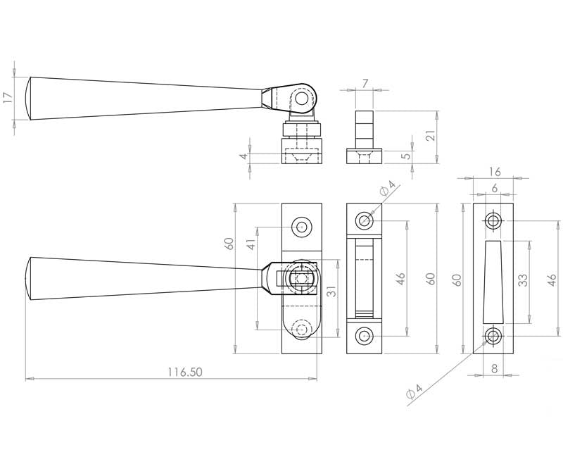Jedo Julietta Casement Fasteners