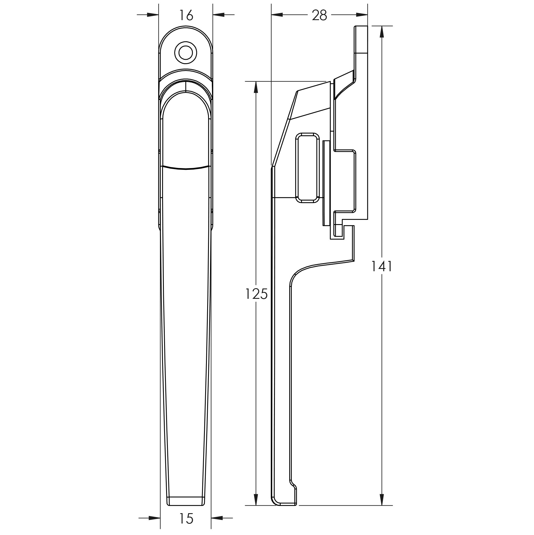 Jedo Modern Lockable Casement Fasteners