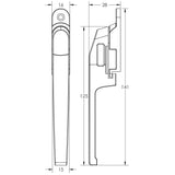 Jedo Modern Lockable Casement Fasteners