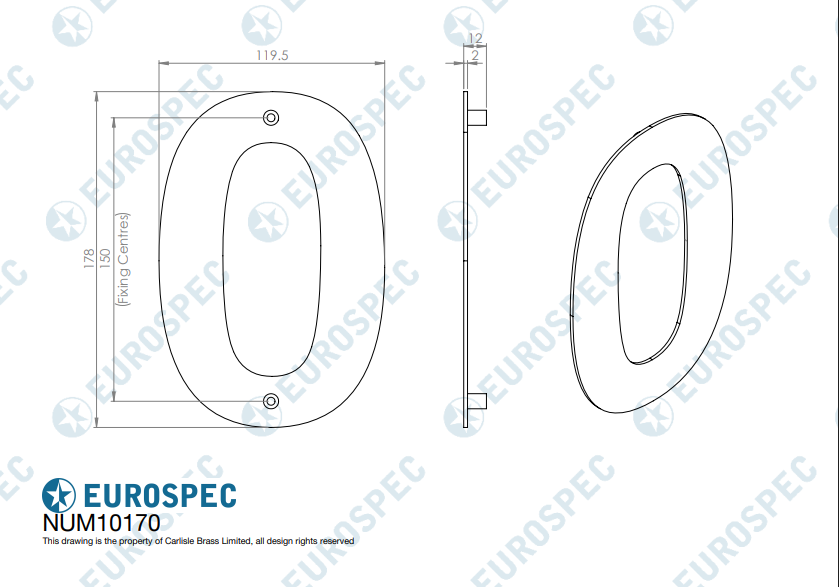 Stainless Steel Large Numerals & Letters