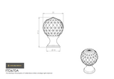 Clear Faceted Knob