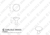 Disc Knob 27mm