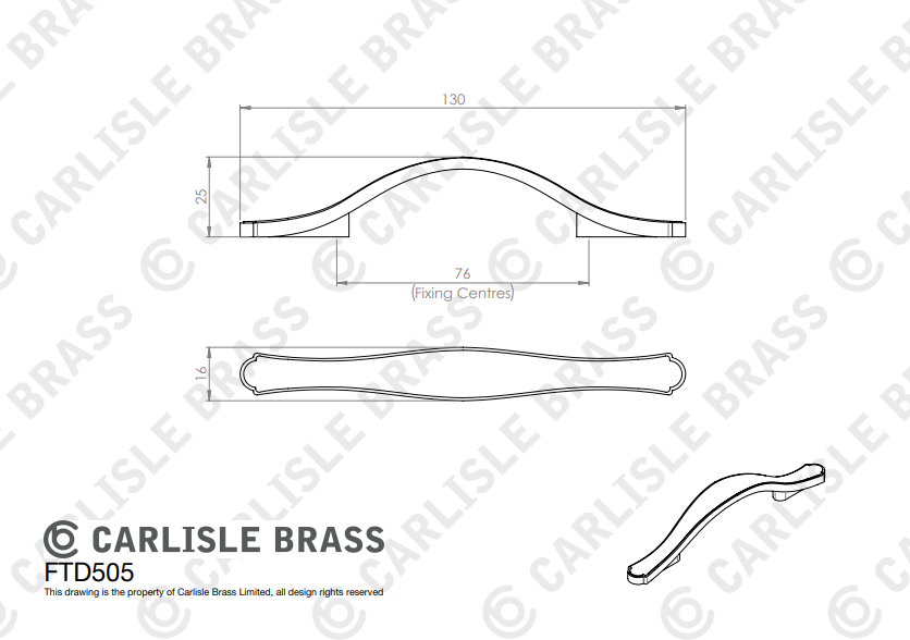 Stepped Edge Bow Handle