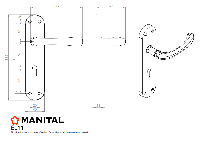 Ibra Lever on Backplate Range