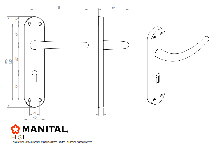 Lilla Lever on Backplate