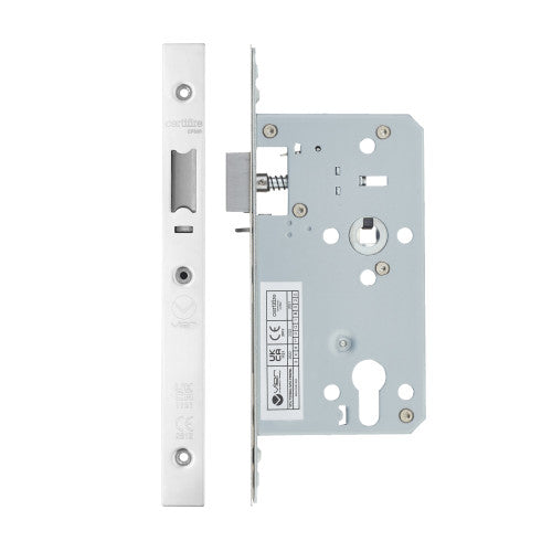 2 Piece - DIN night latch - 72mm c/c - backset 60mm